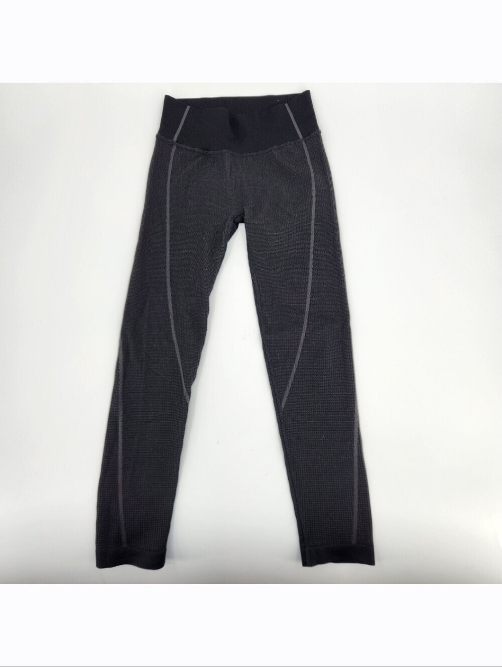 Offline By Aerie Seamless Waffle Knit High Rise Legging Womens Size Medium Black